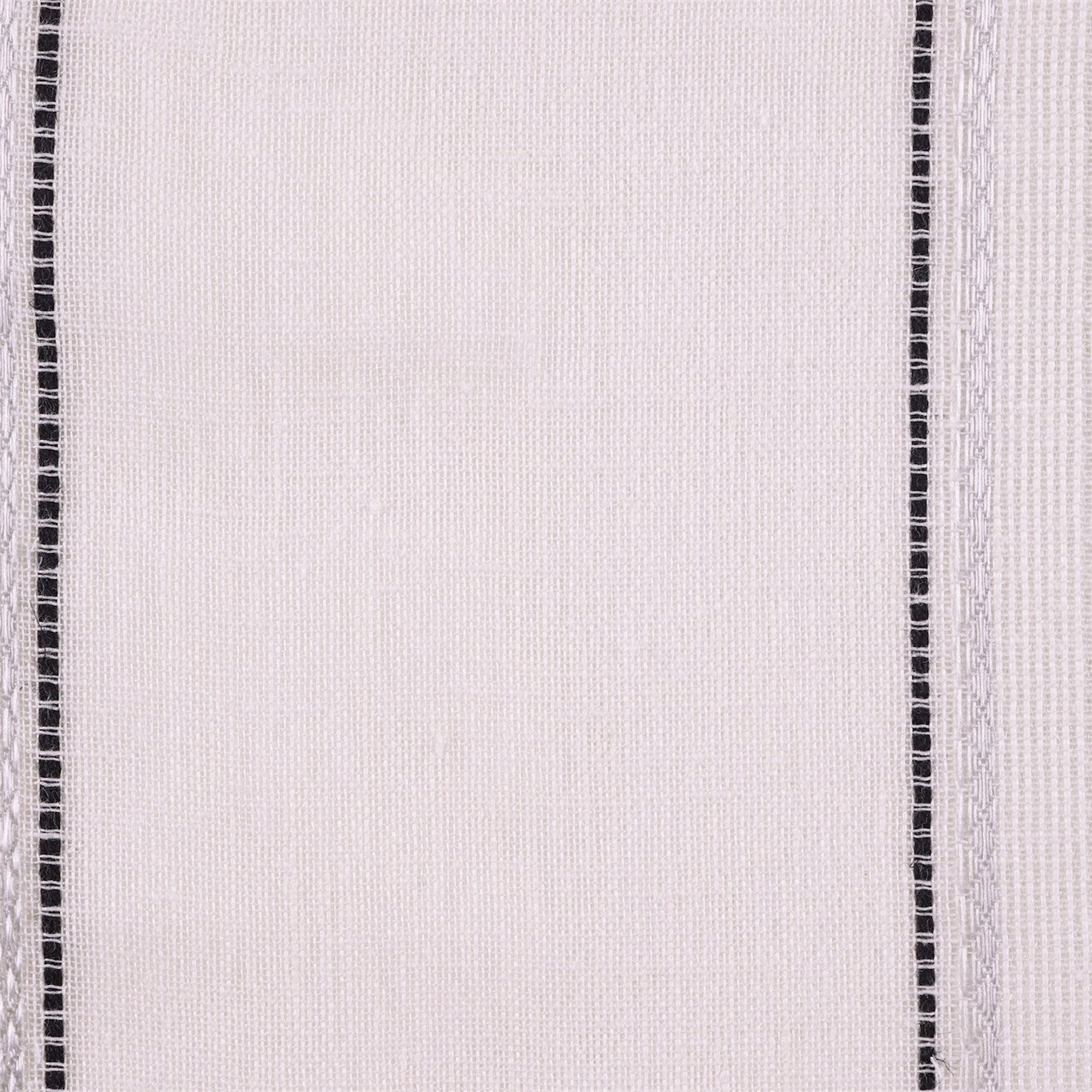 Purity Voiles Ivory/Onyx/Silver Fabric By Harlequin