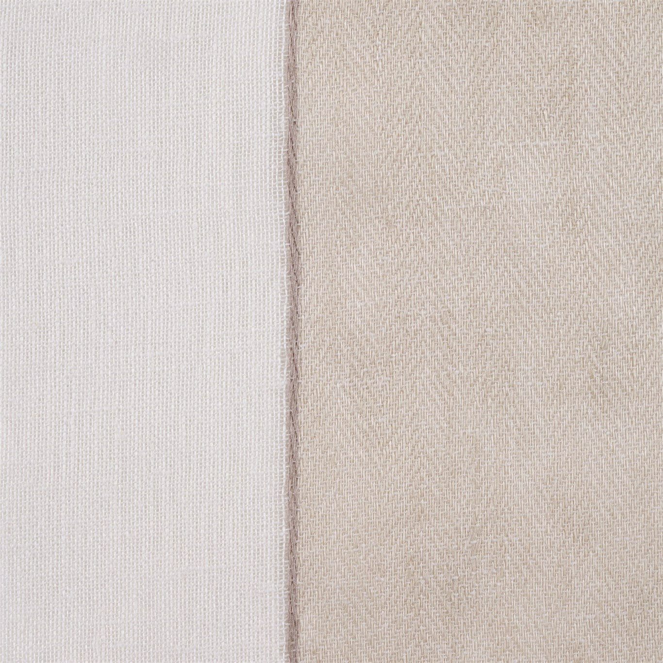 Purity Voiles Hemp/Ivory Fabric By Harlequin