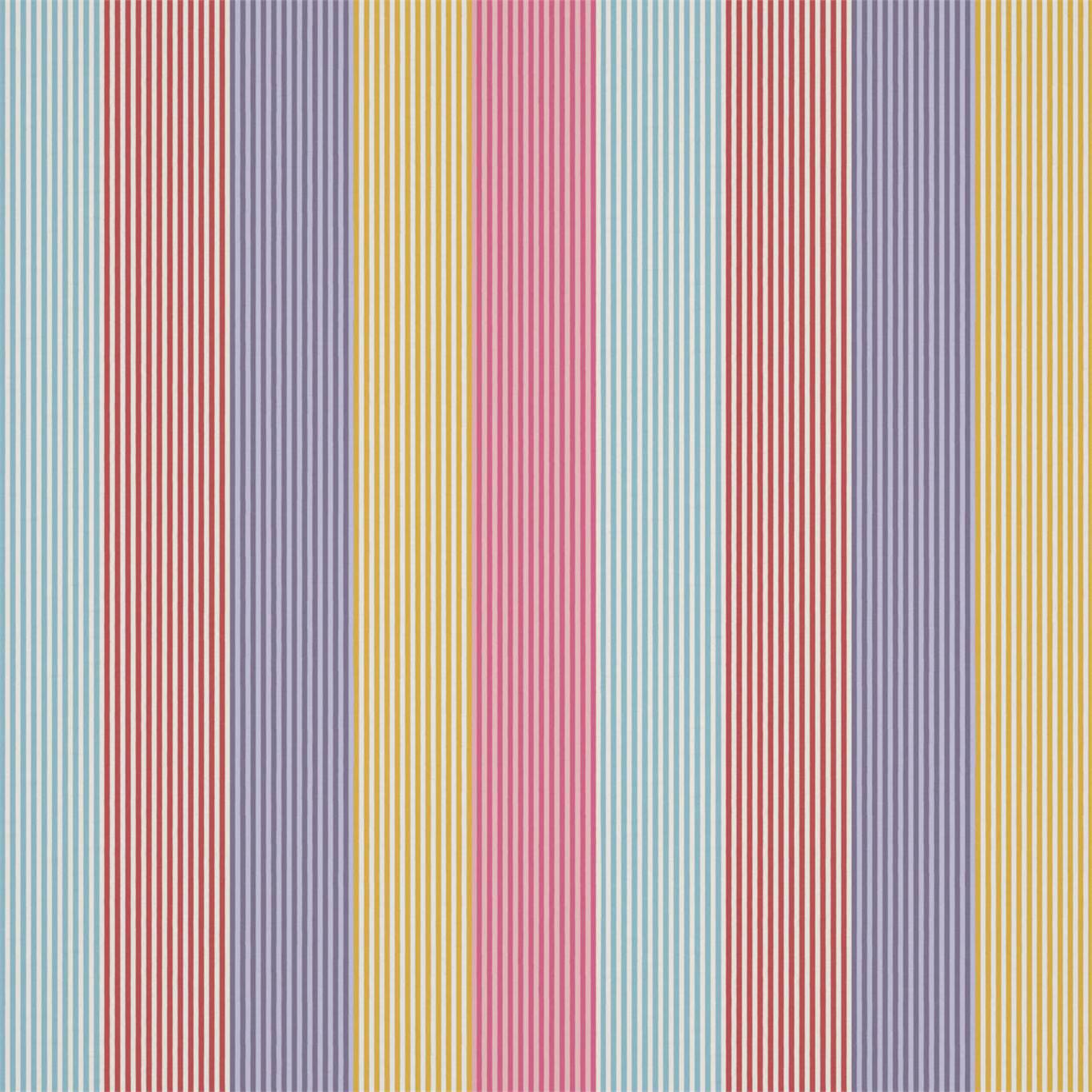 Funfair Stripe Grape/Cherry/Pineapple/Blossom Fabric By Harlequin