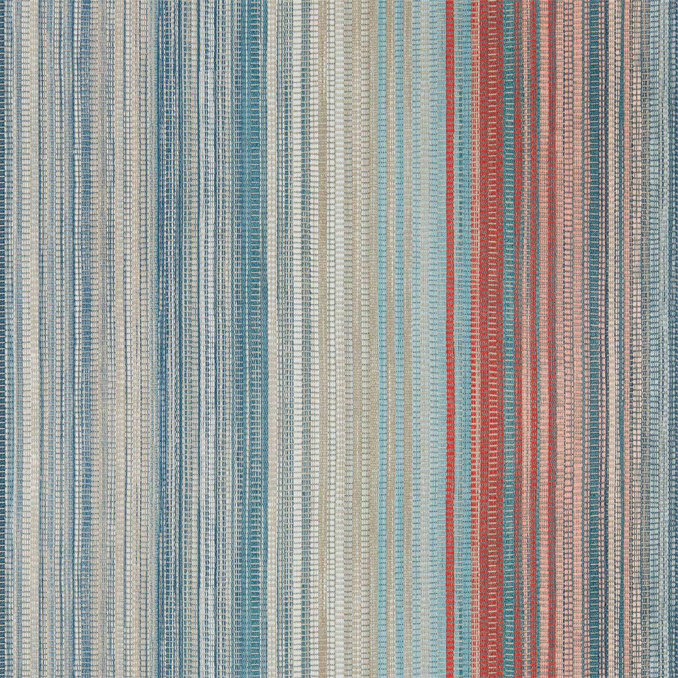 Spectro Stripe Teal/Sedona/Rust Wallpaper HMWF111961 by Harlequin