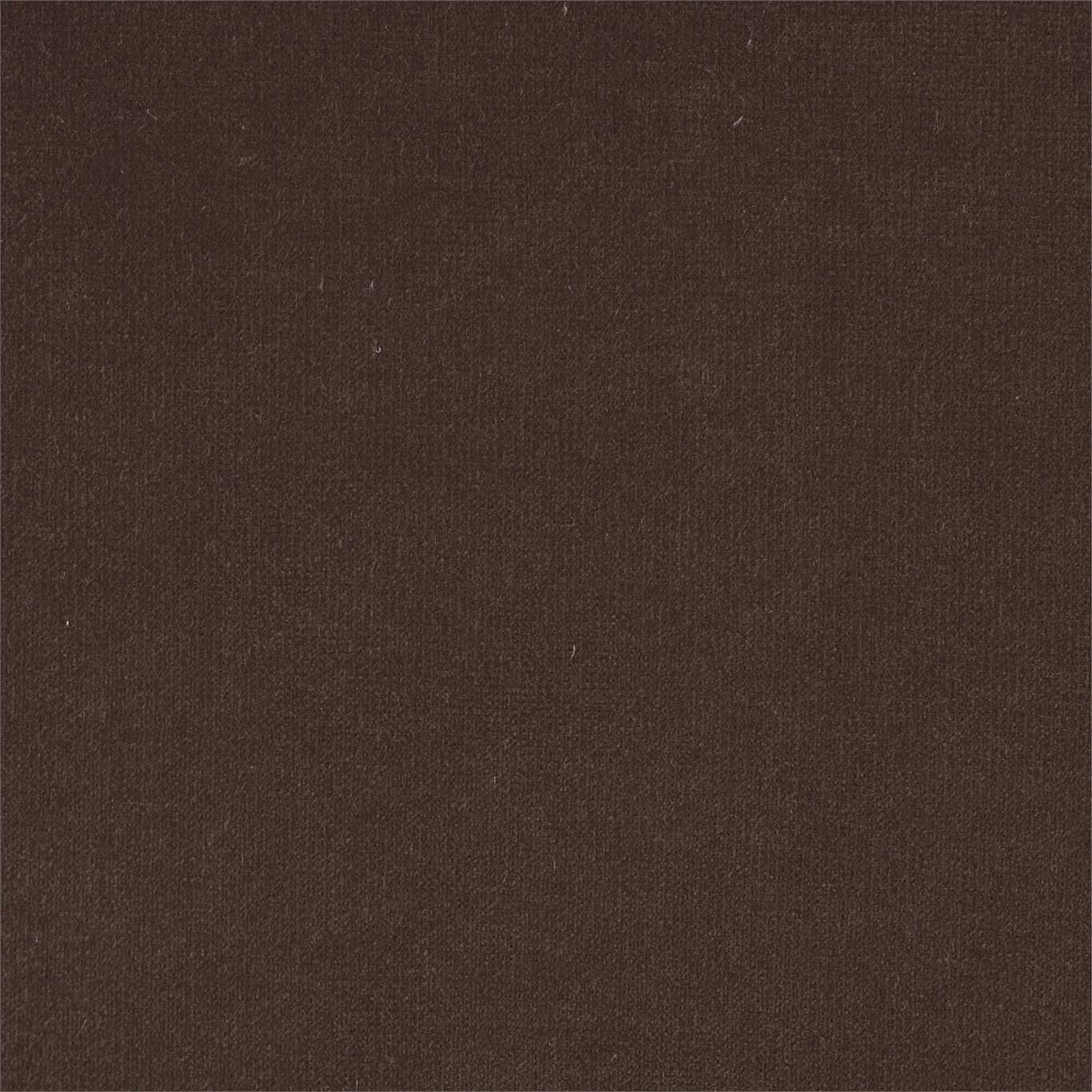 Plush Velvet Black Coffee Fabric By Harlequin