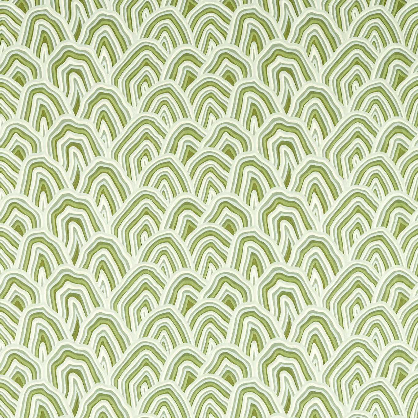 Kumo Seaglass/Forest/Silver Willow Fabric By Harlequin