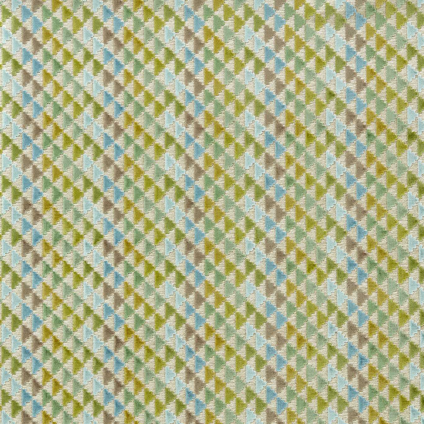 Vidi Kelly/Sky/Linen Fabric By Harlequin