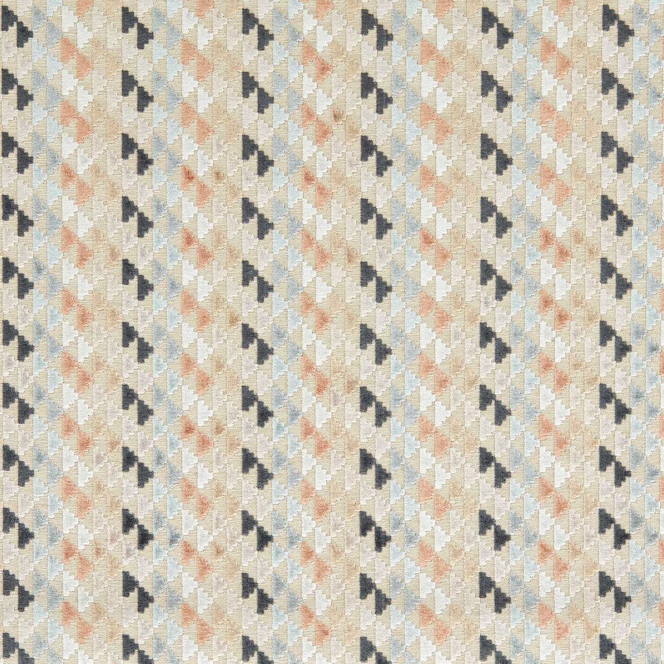 Vidi Sky/Slate/Taupe Fabric By Harlequin