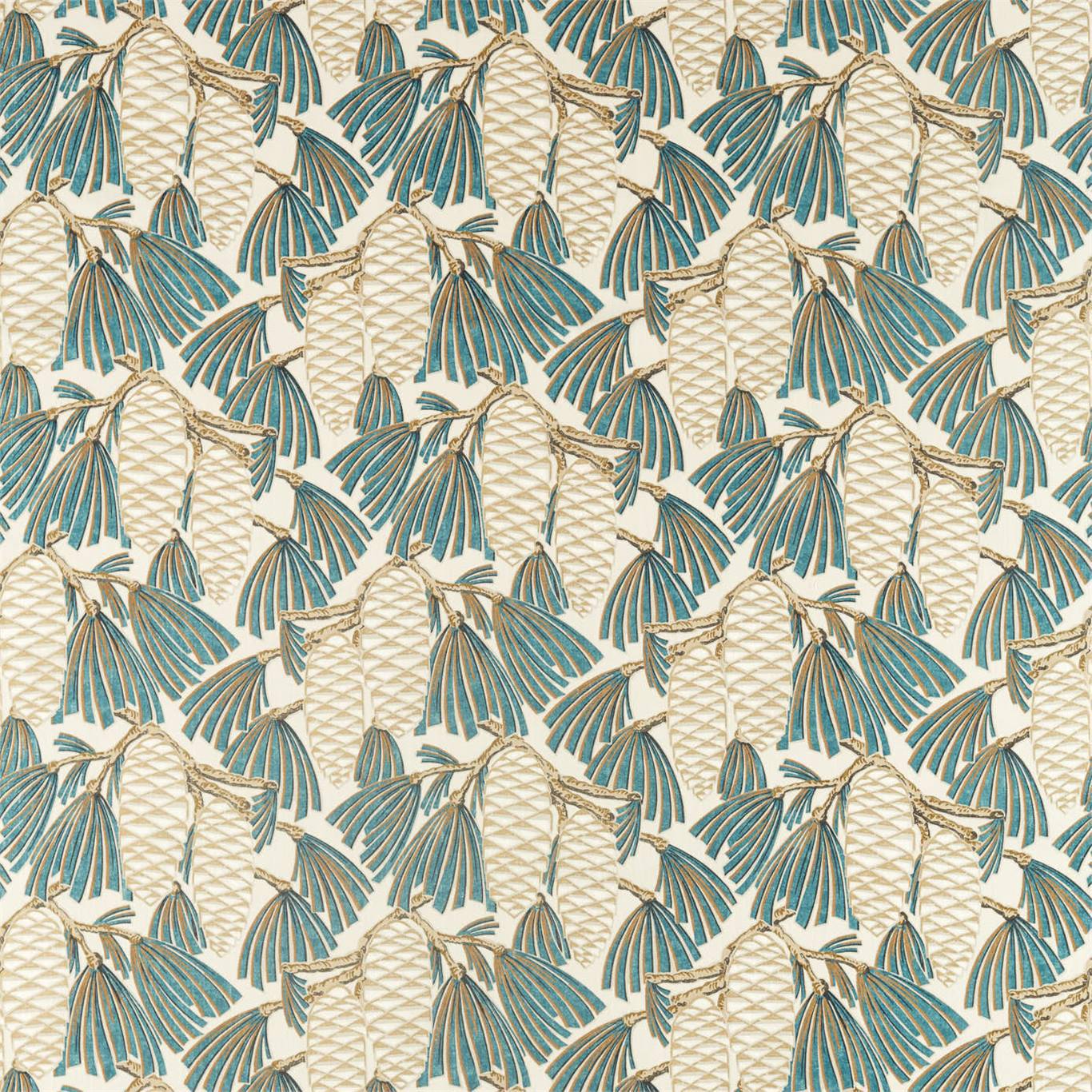 Foxley Kingfisher Fabric By Harlequin