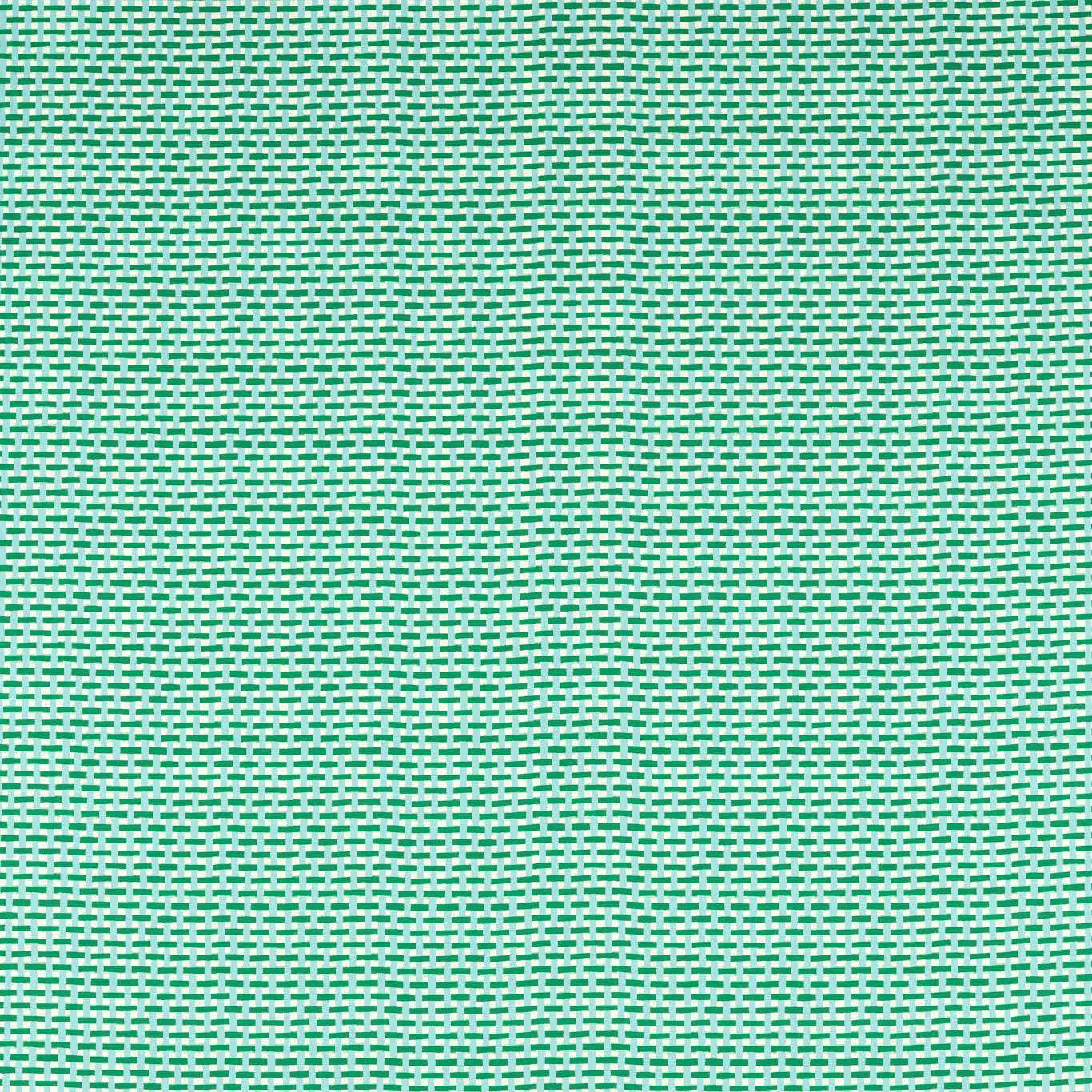 Basket Weave Emerald/Aquamarine Fabric By Harlequin