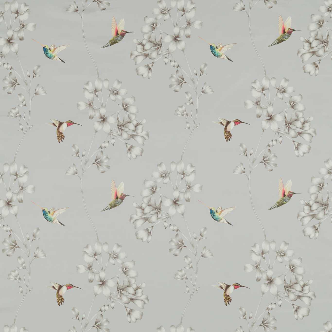 Amazilia French Grey Fabric By Harlequin