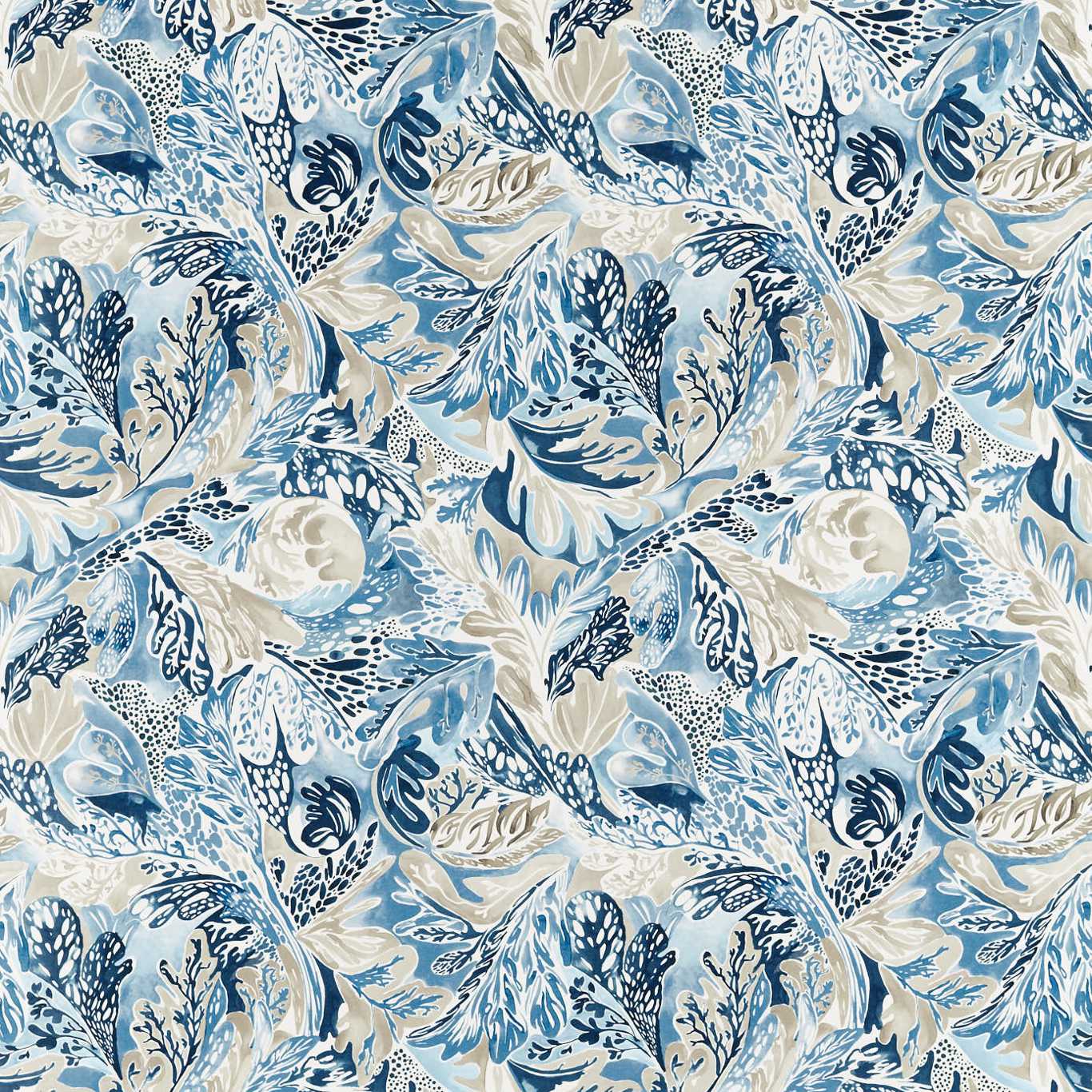 Alotau Celestial/Ink Fabric By Harlequin