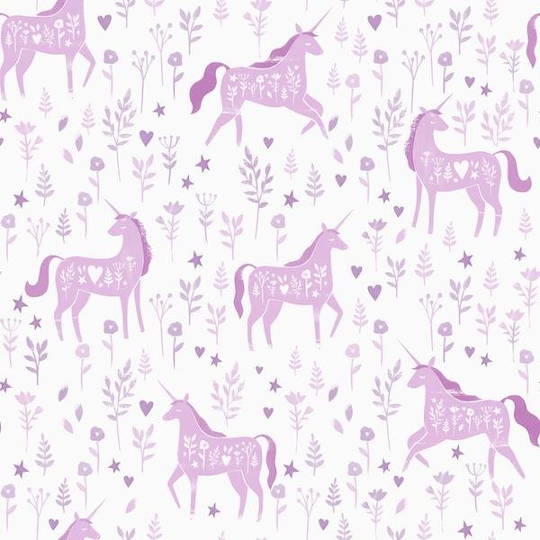 Kids Folk Unicorn Wallpaper 165570 by Catherine Lansfield