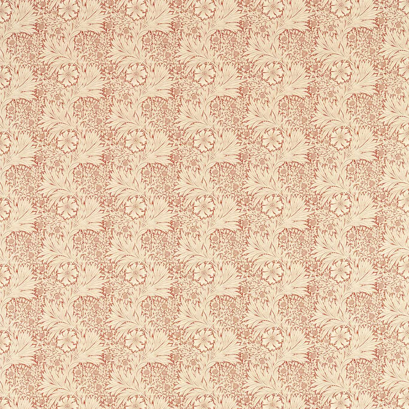 Marigold Russet Fabric By Morris & Co