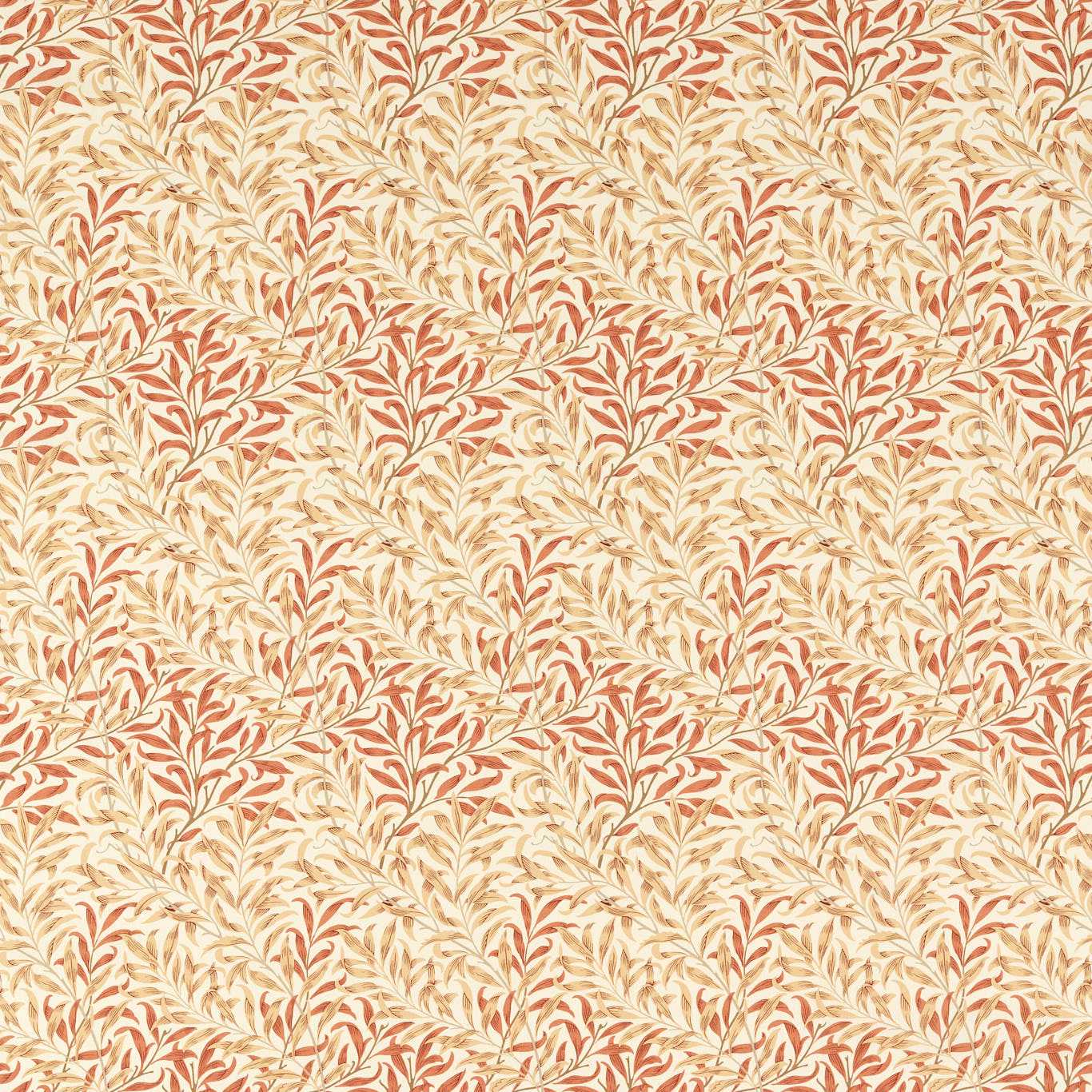 Willow Bough Russet/Wheat Fabric By Morris & Co