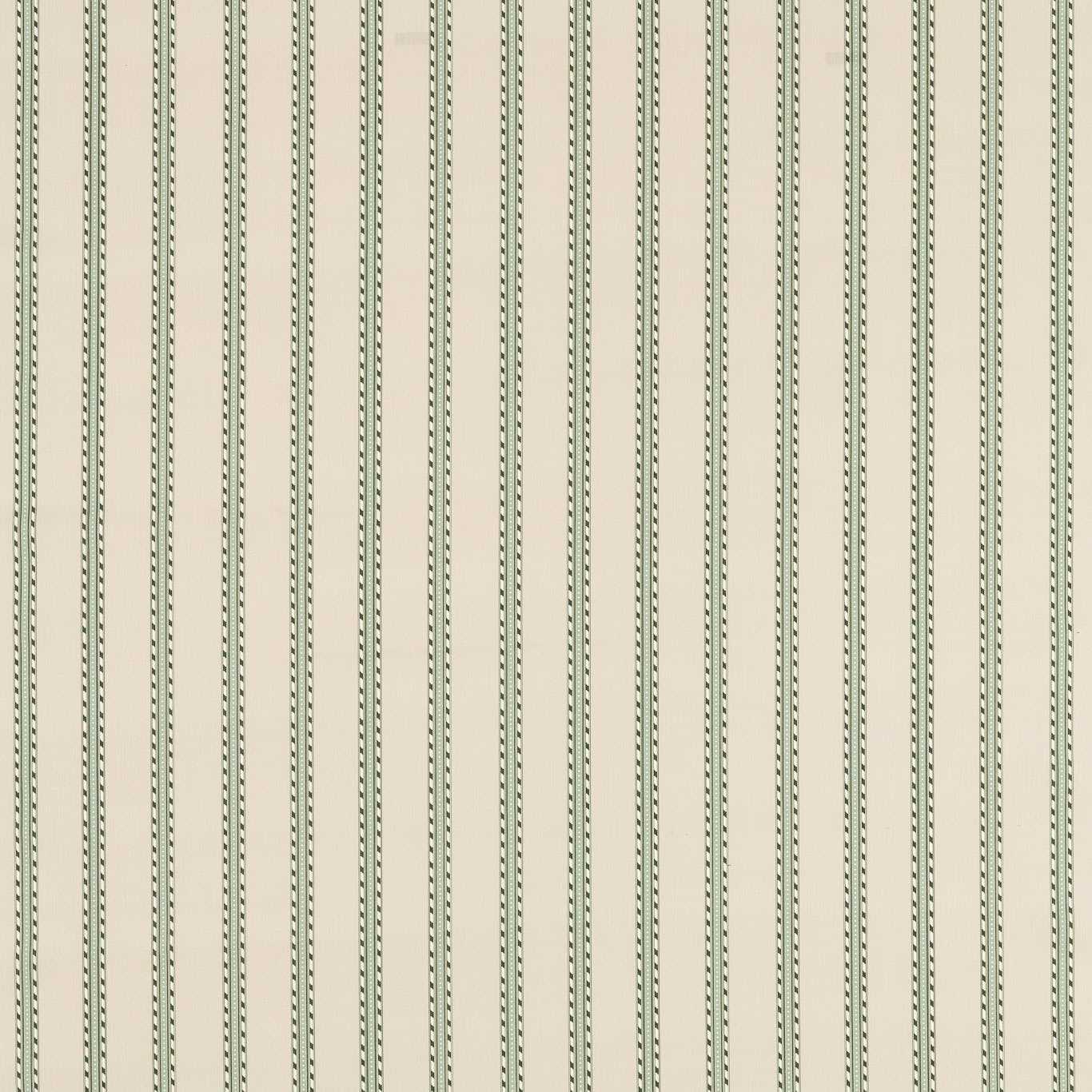 Holland Park Stripe Sage/Linen Fabric By Morris & Co