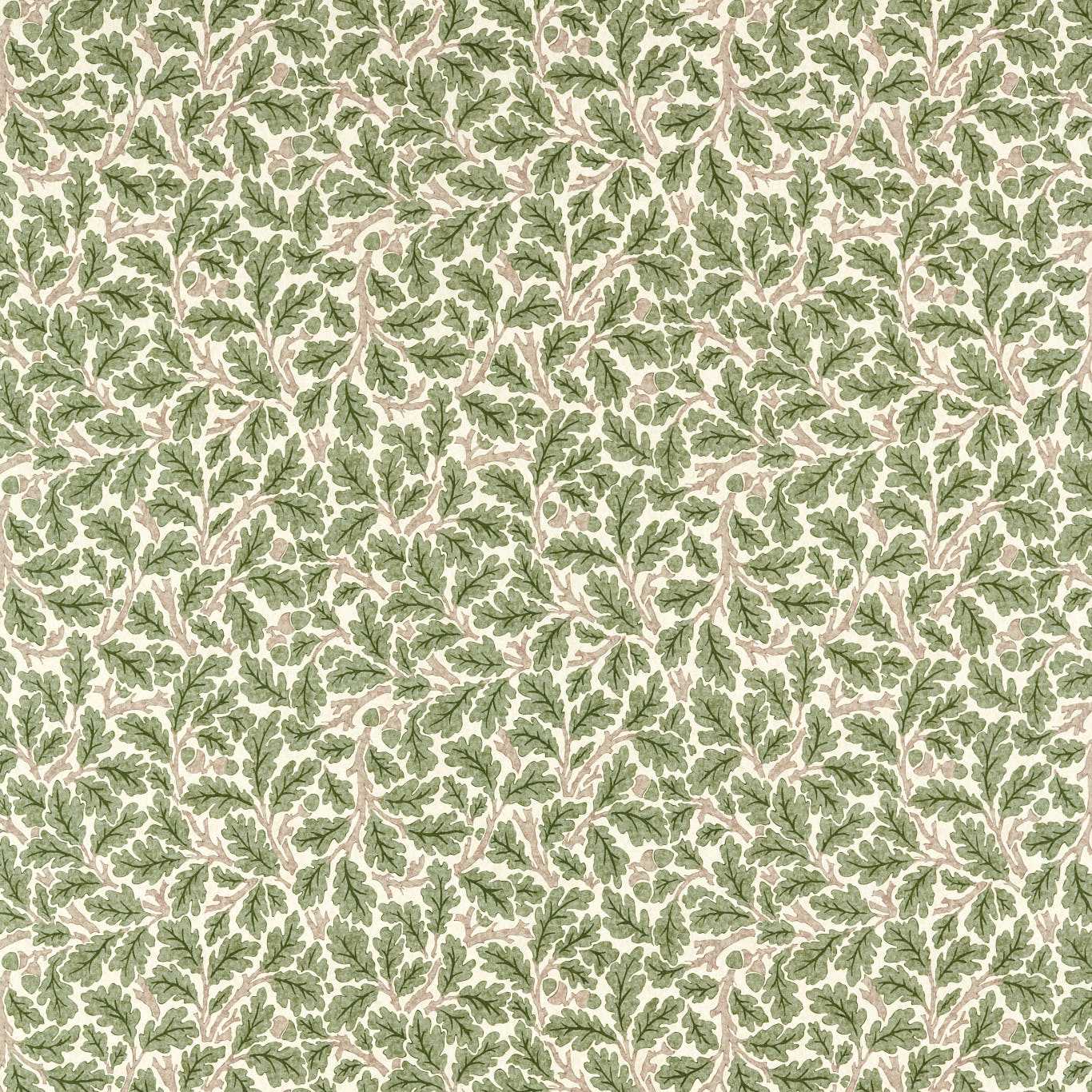 Oak Sage Green Fabric By Morris & Co