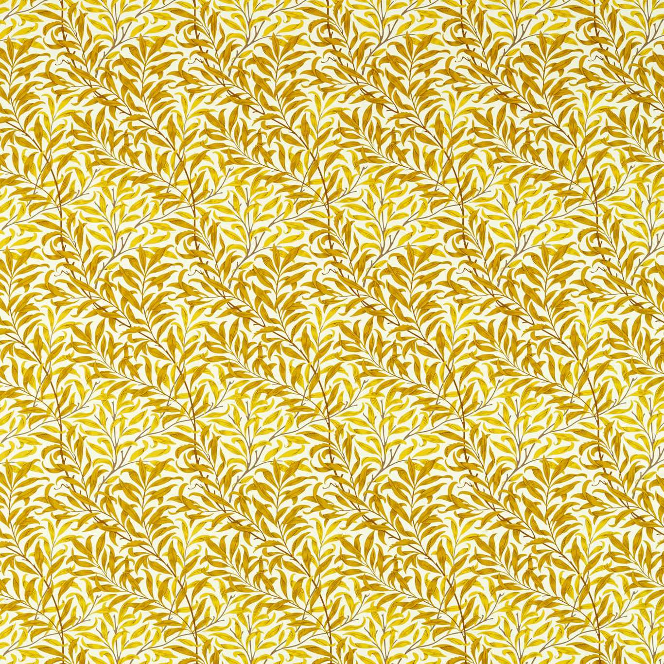 Willow Bough Summer Yellow Fabric By Morris & Co