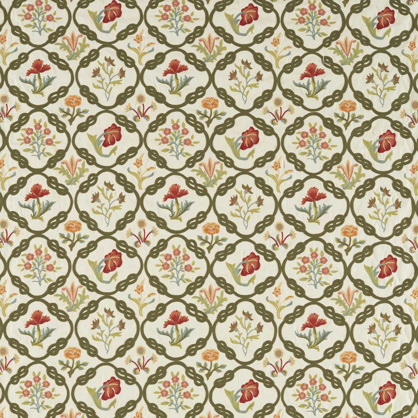 Mays Coverlet Twining Vine Fabric By Morris & Co