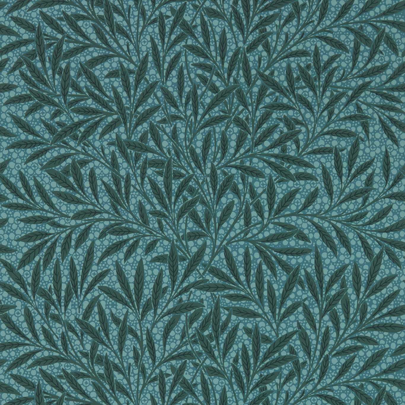 Emerys Willow Wallpaper Emery Blue Wallpaper MEWW217183 by Morris & Co