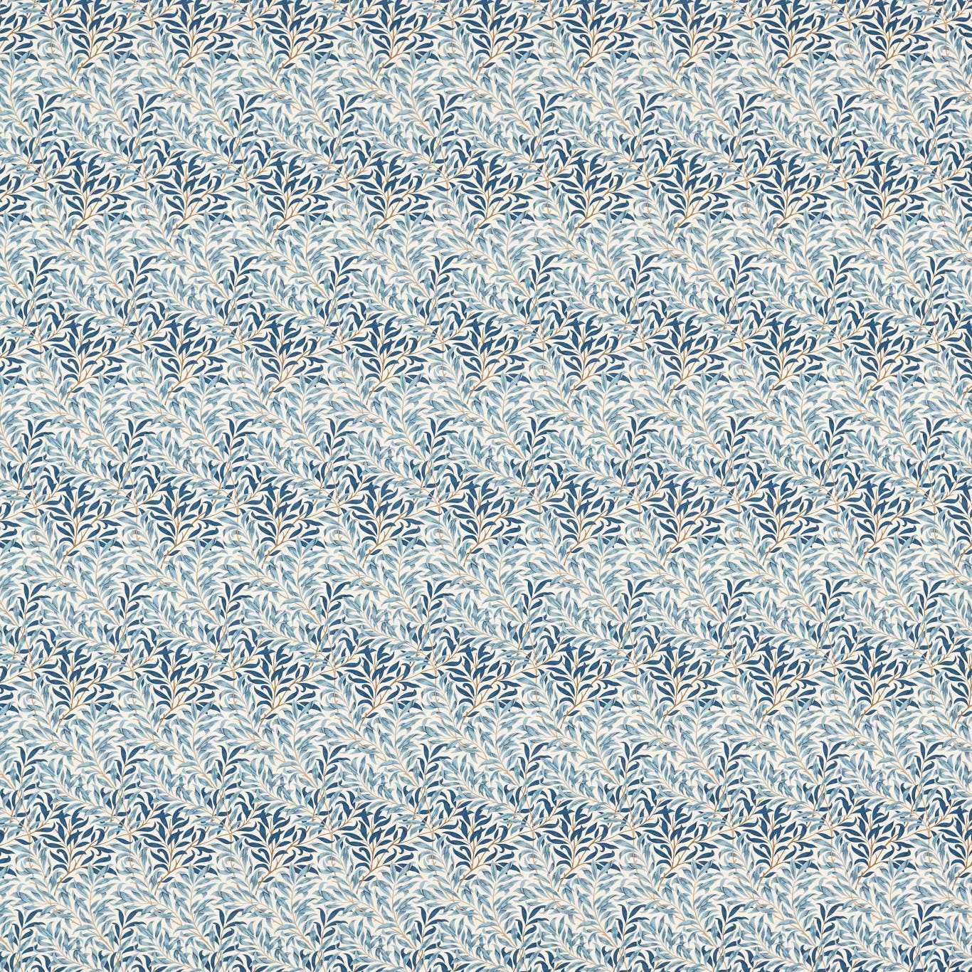 Willow Bough Minor Woad Fabric By Morris & Co