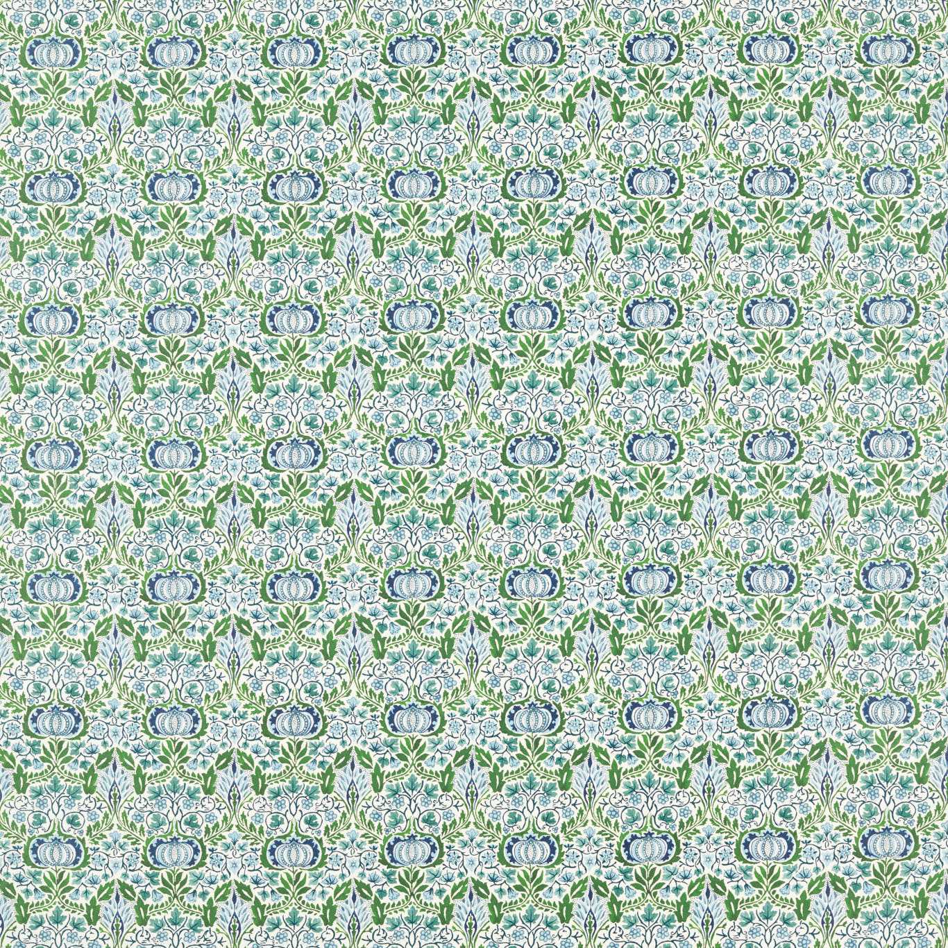 Little Chintz Nettle/Woad Fabric By Morris & Co