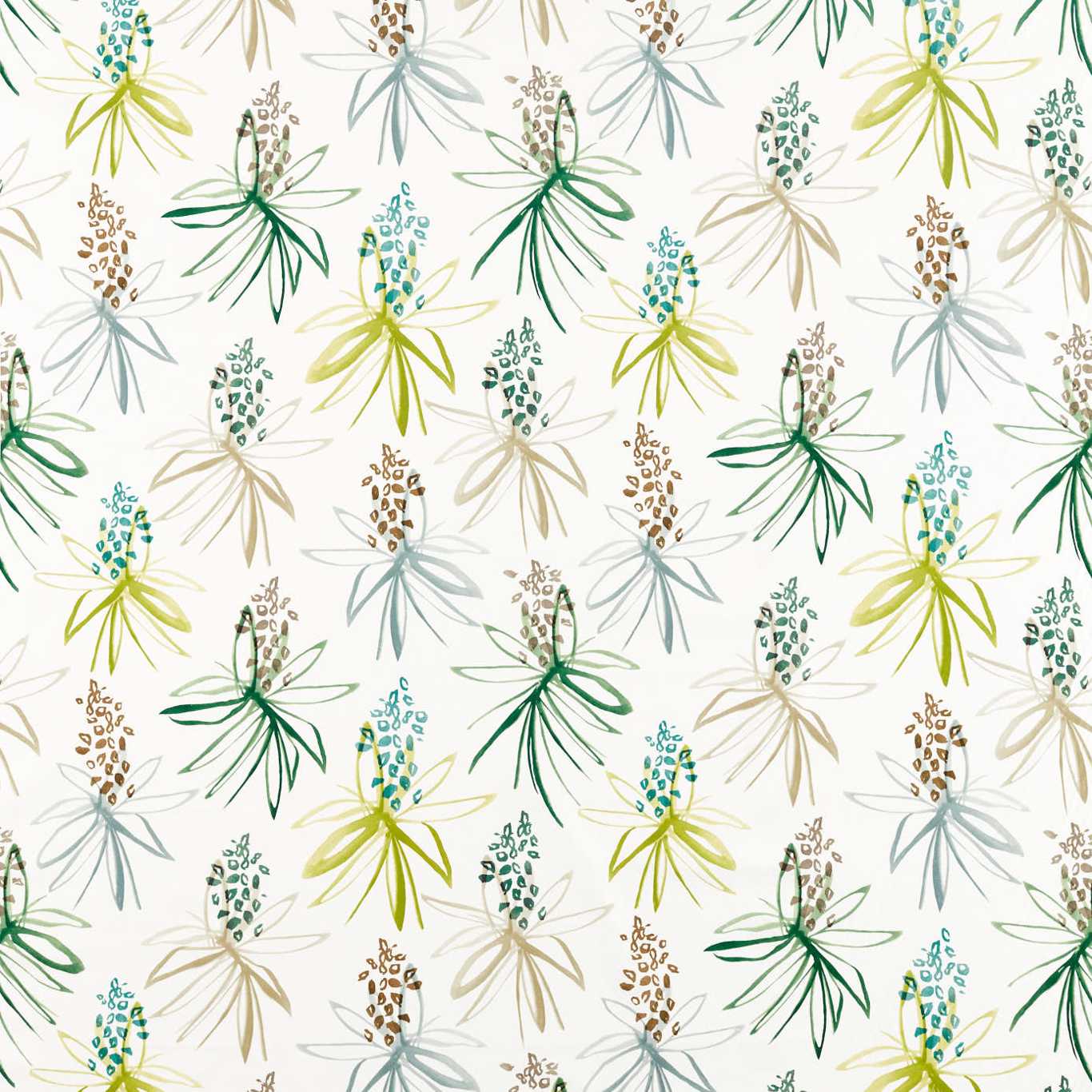 Tillandsia Kiwi/Juniper Fabric By Scion