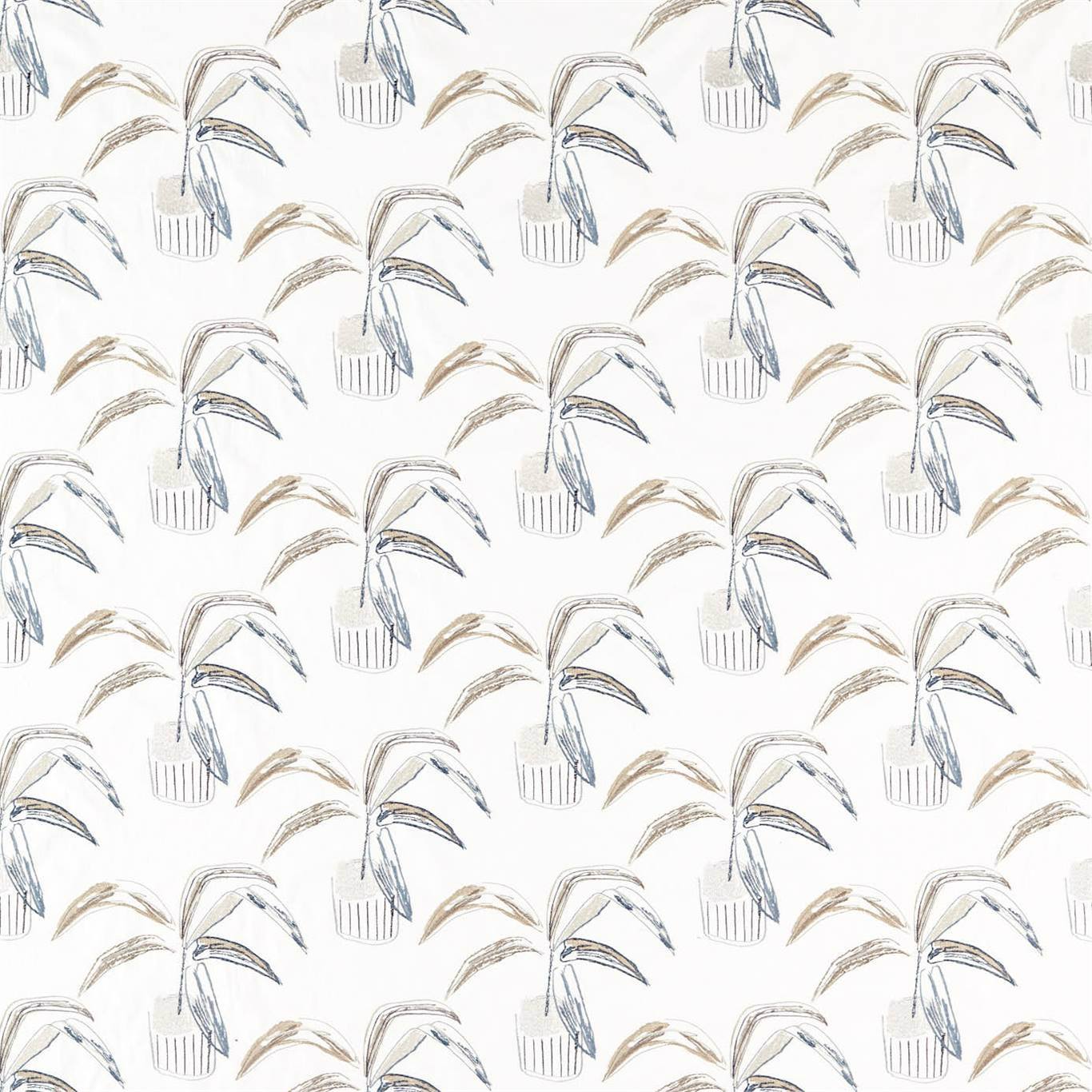 Crassula Putty/Dove/Slate Fabric By Scion