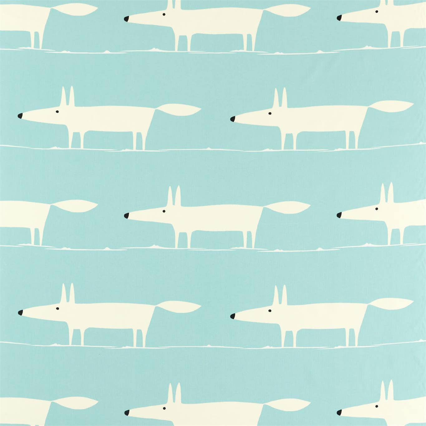 Mr Fox Sky Fabric By Scion