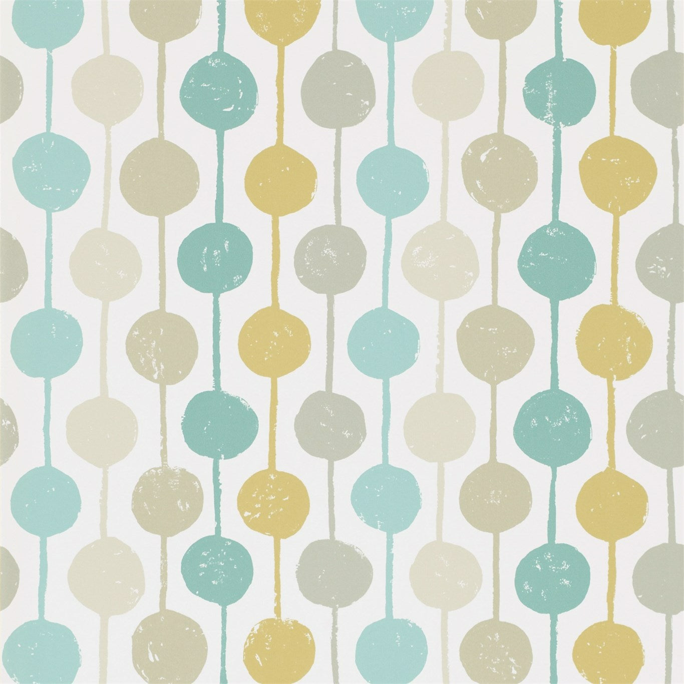 Taimi Seaglass / Chalk / Honey Wallpaper NFIK111126 by Scion