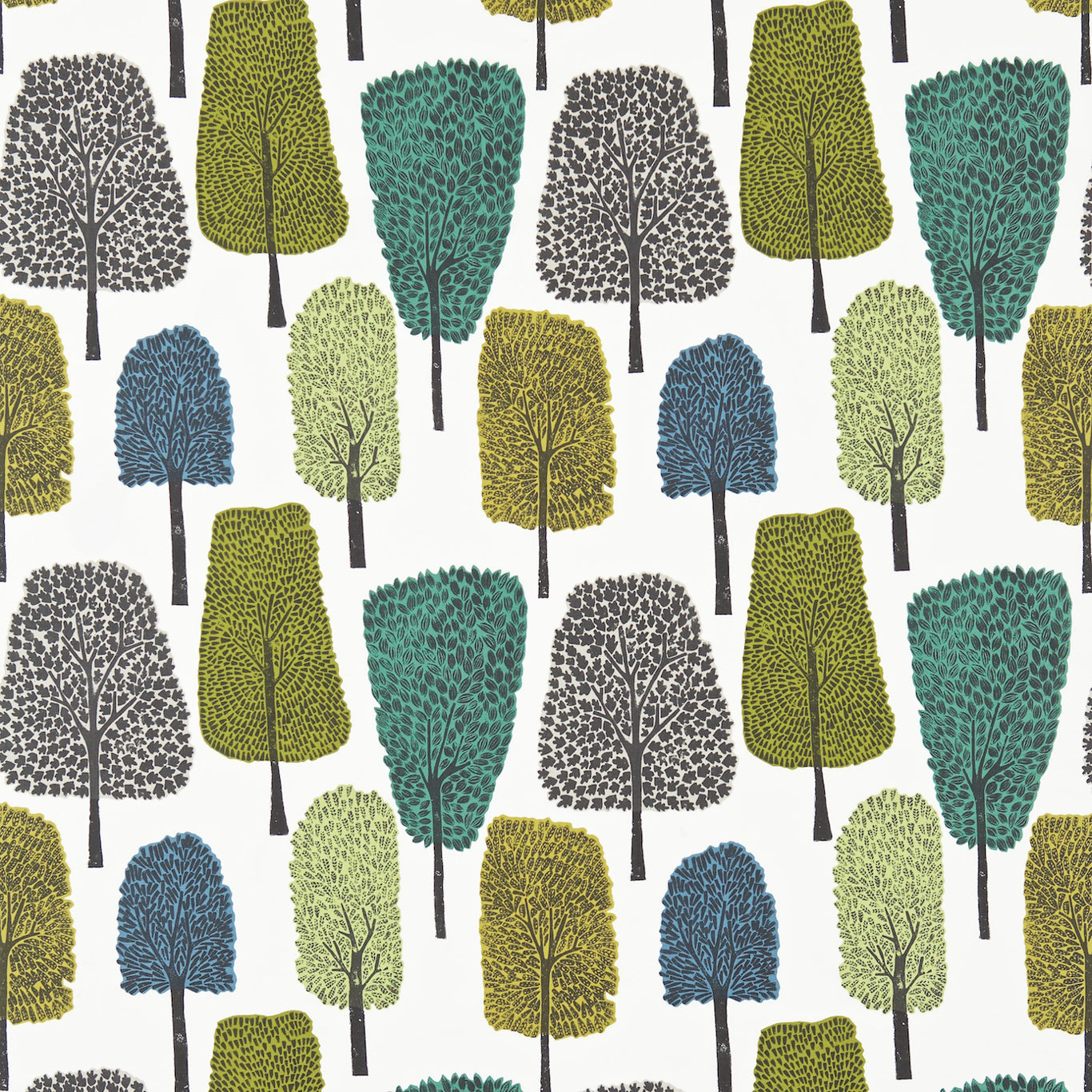 Cedar Slate/Apple/Ivy Fabric By Scion