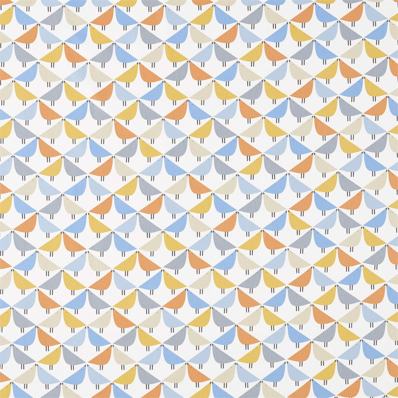 Lintu Satsuma/Sky/Pebble Fabric By Scion