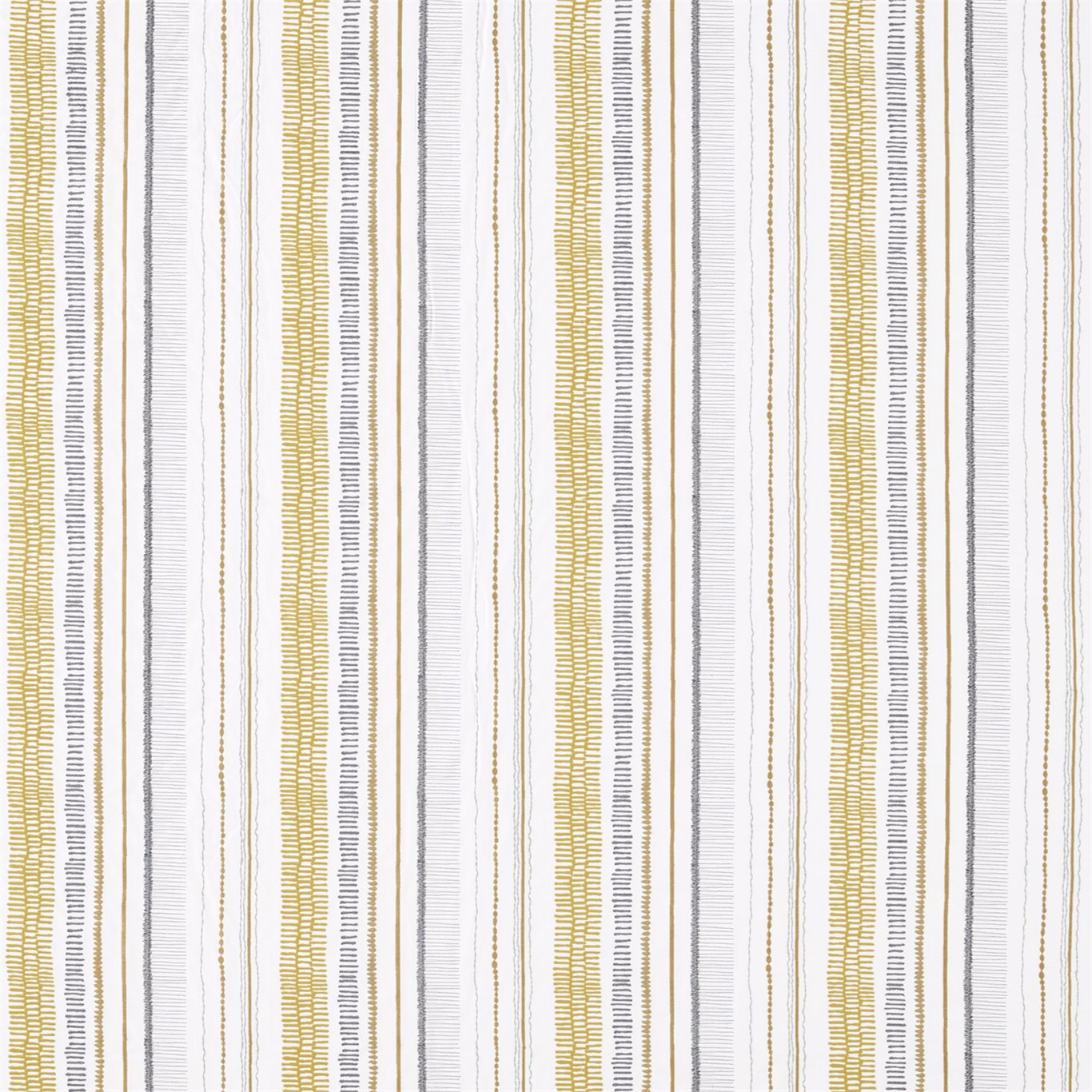 Noki Ochre/Hemp/Charcoal Fabric By Scion