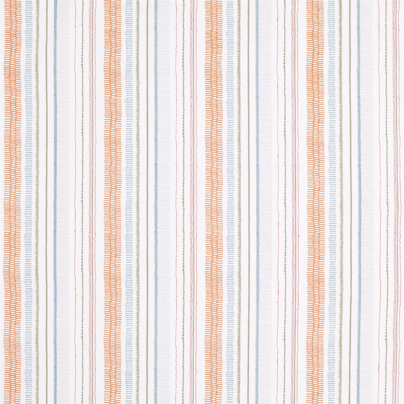 Noki Satsuma/Sky/Pebble Fabric By Scion