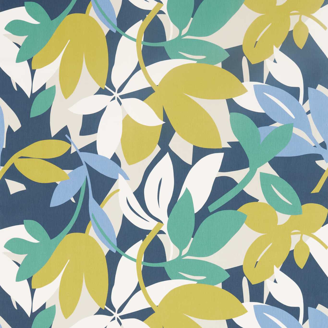 Baja Forest/Citrus/Electric Blue Fabric By Scion