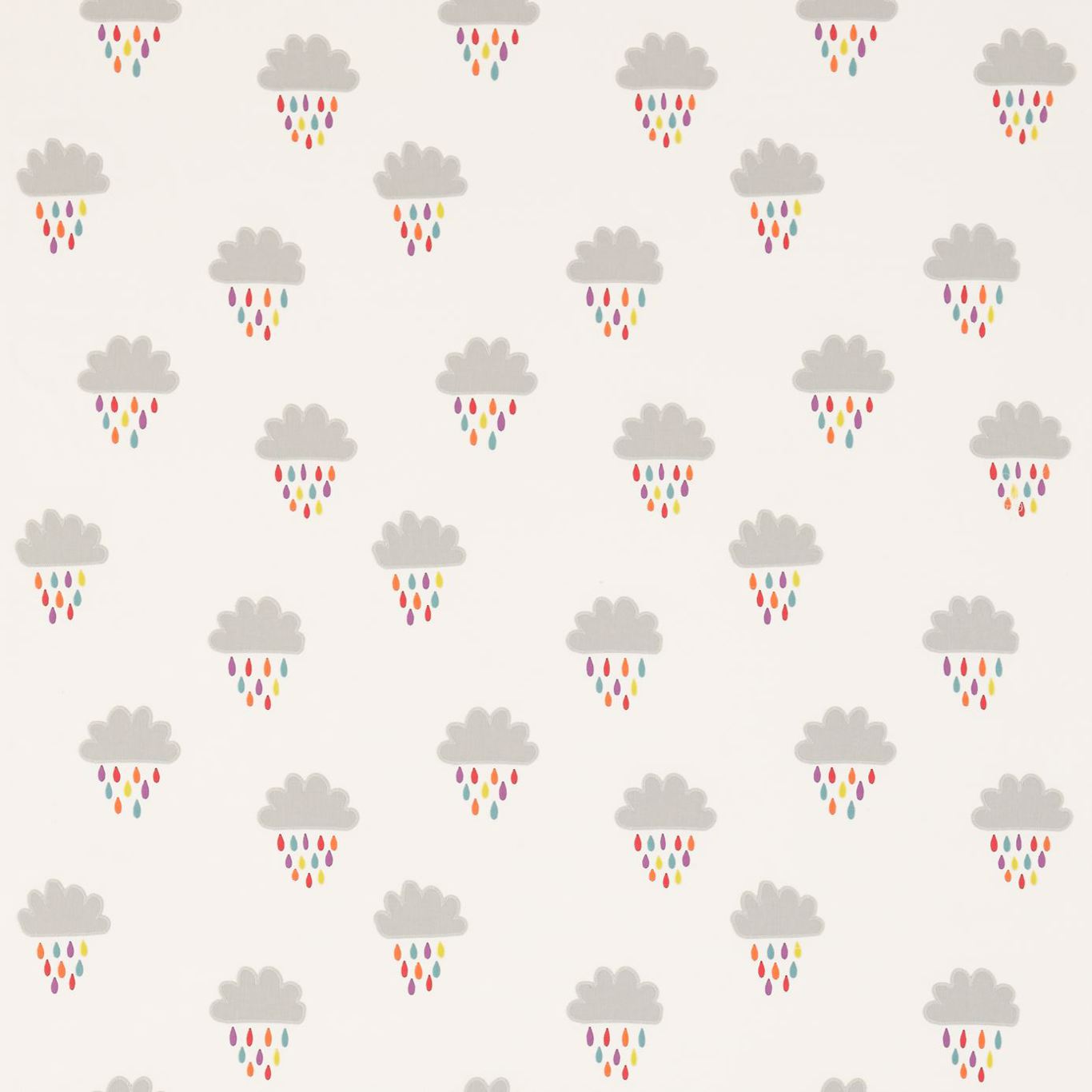 April Showers Poppy/Tangerine/Sunshine Fabric By Scion