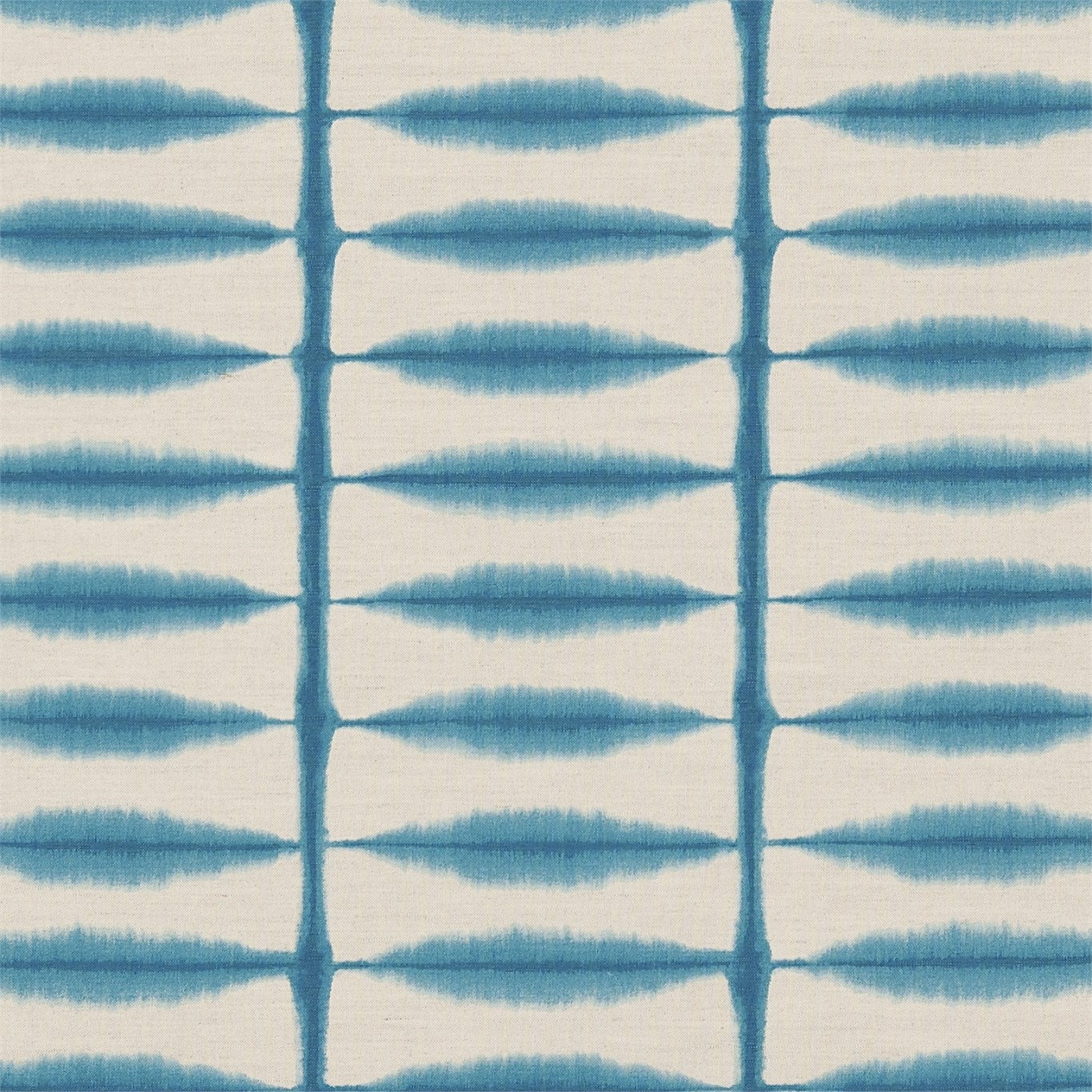 Shibori Teal/Linen Fabric By Scion